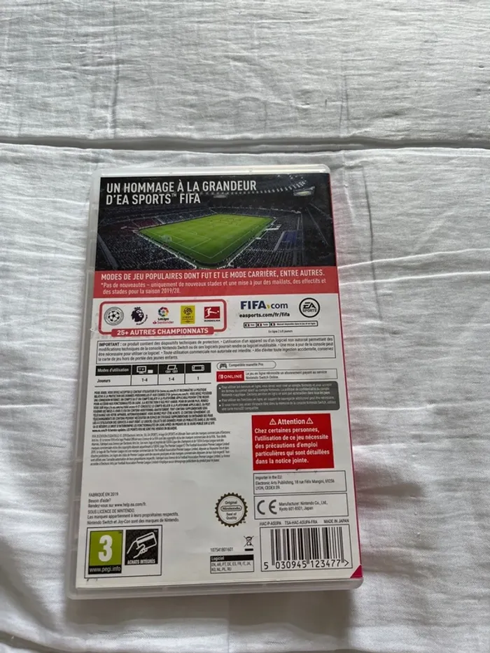 Jeu de switch fifa 20 - photo numéro 2