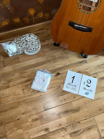 Lot de 3 bodys à bretelles blanc hema neufs emballés 74-80cm/12mois