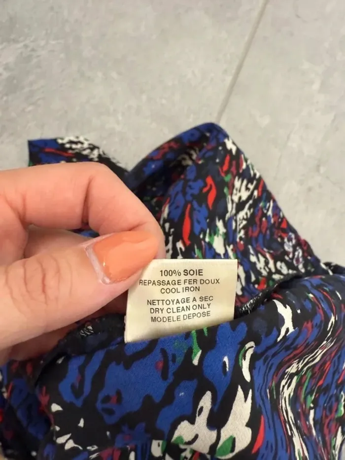 Blouse Maje courtes manches en soie taille S parfait état - photo numéro 10