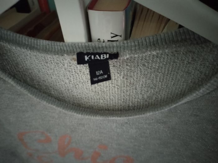 Pull gris pailleté court "Kiabi" en très bon état 👌🏻 - photo numéro 3