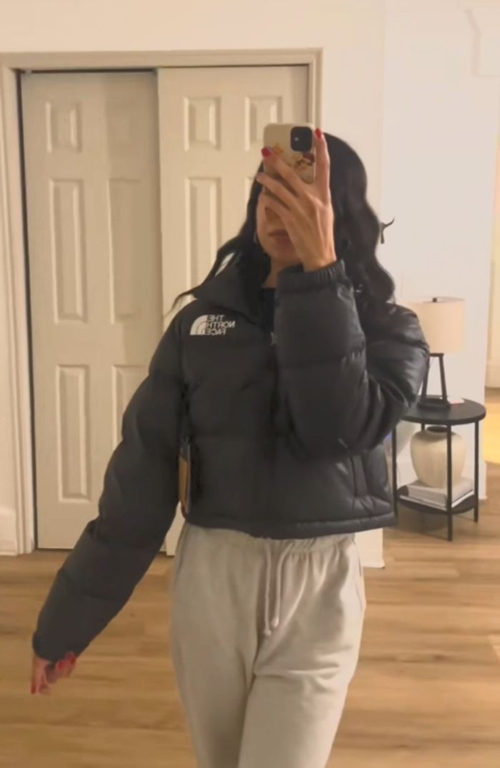 The North face nupste short jacket femme Noir Taille M - photo numéro 7