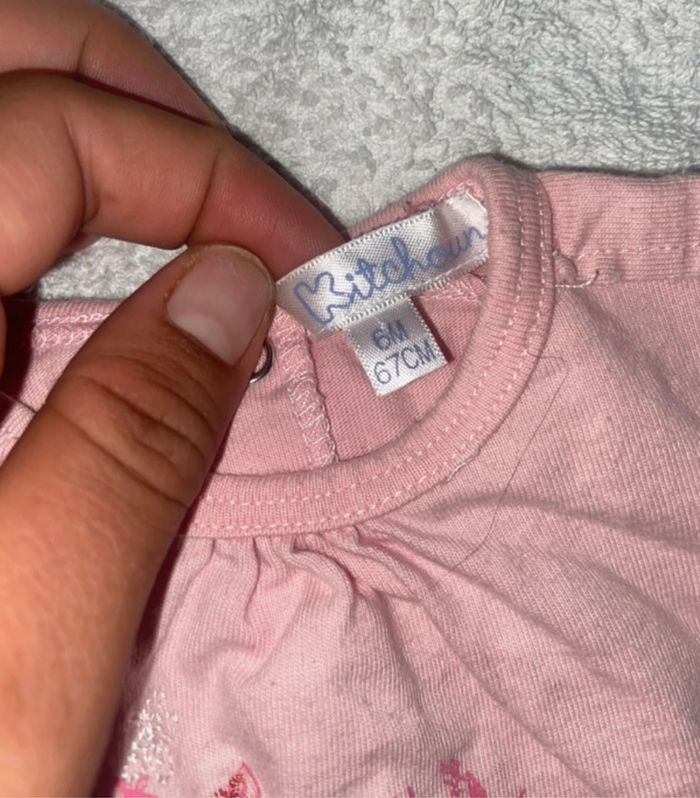 Lot 2 tee-shirts 6mois - photo numéro 2