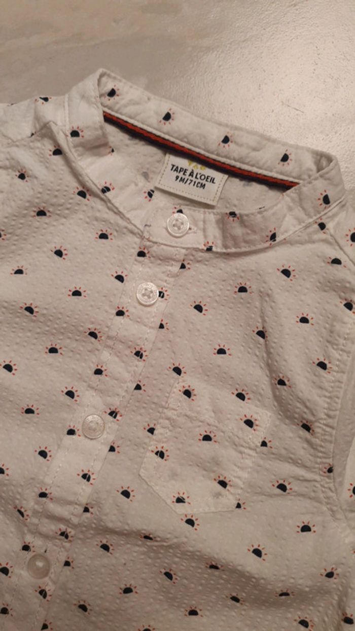 Chemise tape a l oeil neuf 9 mois - photo numéro 2