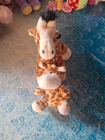 Lot peluche girafe