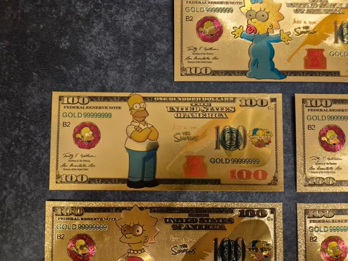 Billets OR à collectionner The Simpsons - photo numéro 3