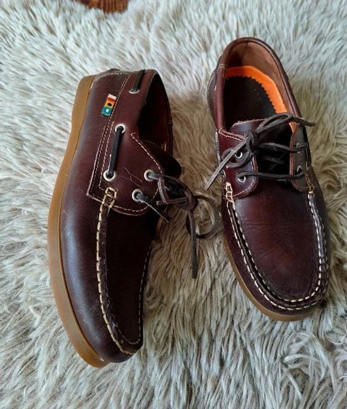 Chaussures bateau en cuir,hipness acuatic. - photo numéro 4