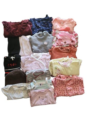 Lot bébé fille 6 mois robe pyjama 28 pièces 