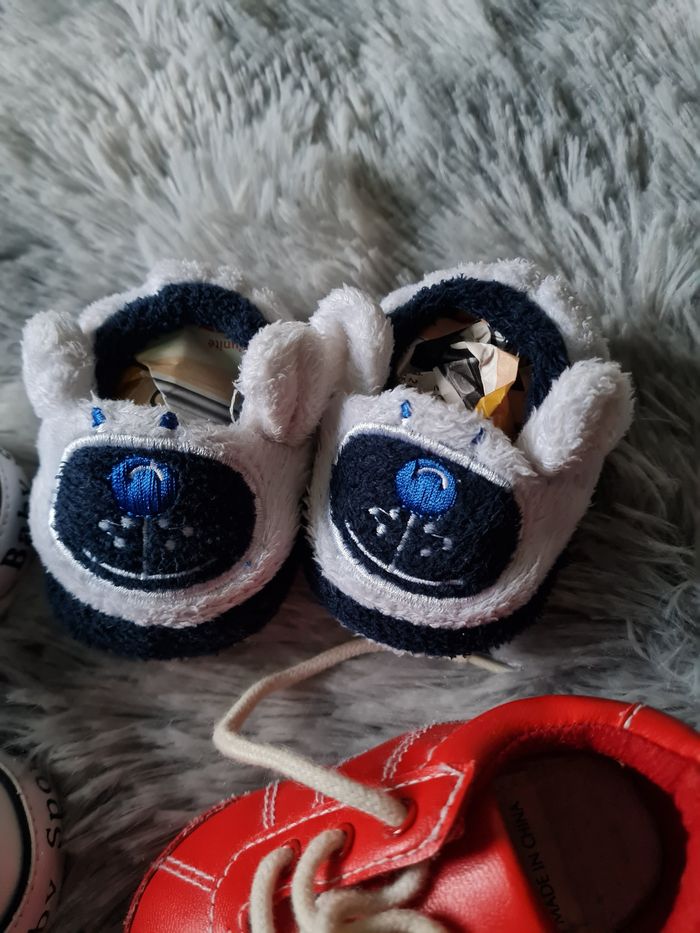 lot X3 chaussures / chausson bébé 0/6 mois - photo numéro 5
