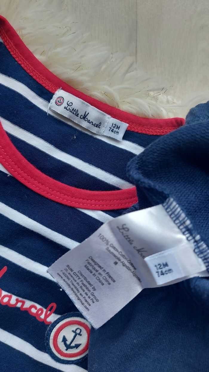 Ensemble t-shirt et short 12 mois - photo numéro 5
