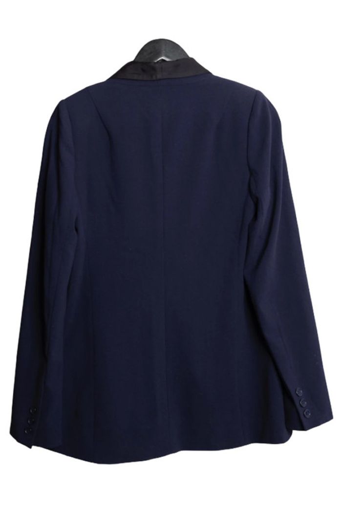 Veste blazer bleu marine Bel Air – Taille S – Pièce unique upcyclée par Tilli Paris - photo numéro 7