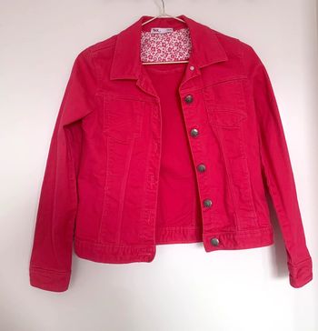 Veste Tex en jeans rose taille 11/12