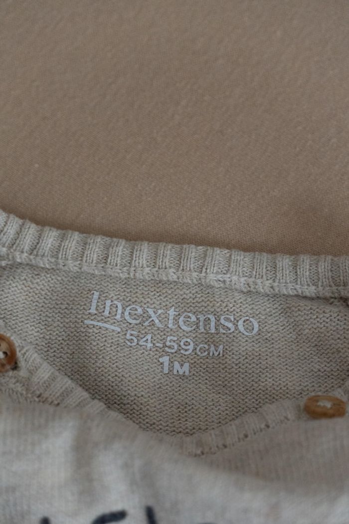 brassière gilet bouton mixte unisexe 1 mois - photo numéro 4