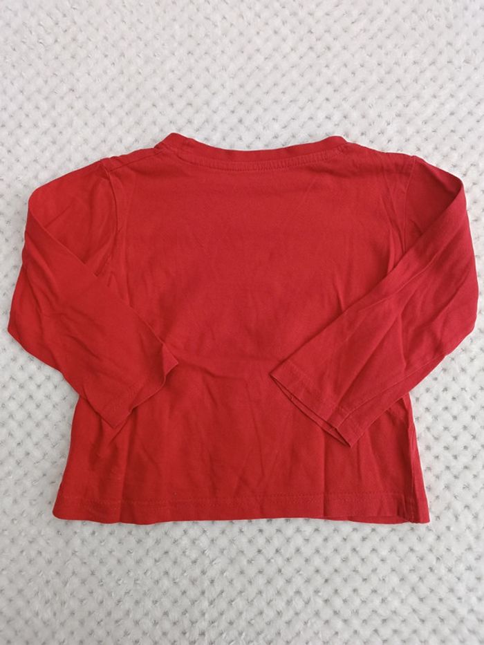 T-shirt Rouge Manches Longues – 3 Ans - photo numéro 3
