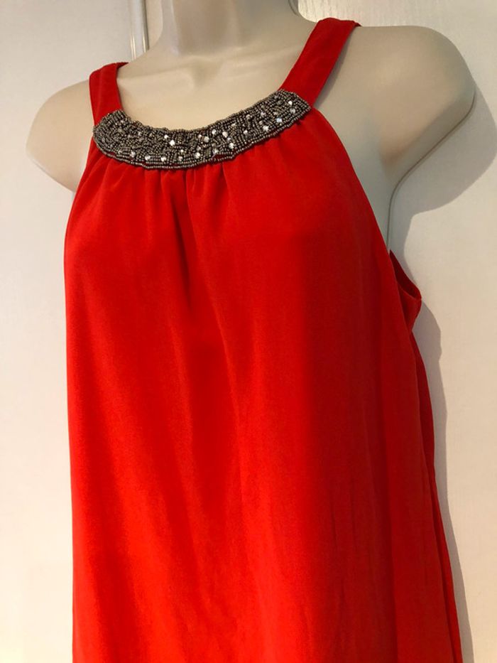 Robe rouge orange Mim taille 38 - photo numéro 5