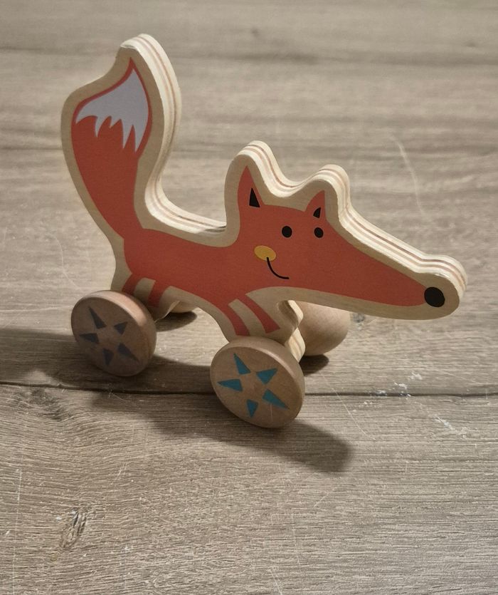 Renard en bois à pousser - photo numéro 2