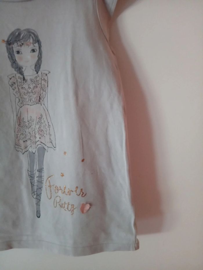 Beau Tee-shirt blanc  10 ans - photo numéro 5