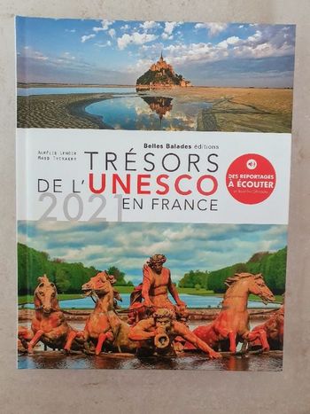 Livre Trésors de l'UNESCO en France 2021 Belles balades
