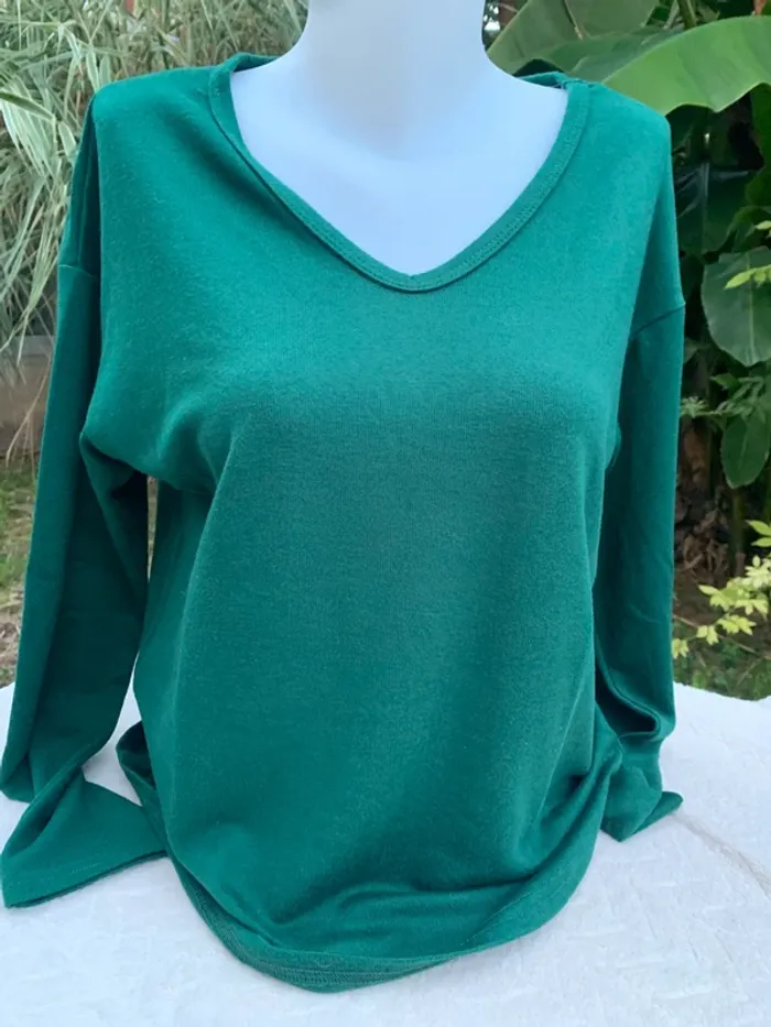 Pull fin SHEIN vert bouteille taille M
