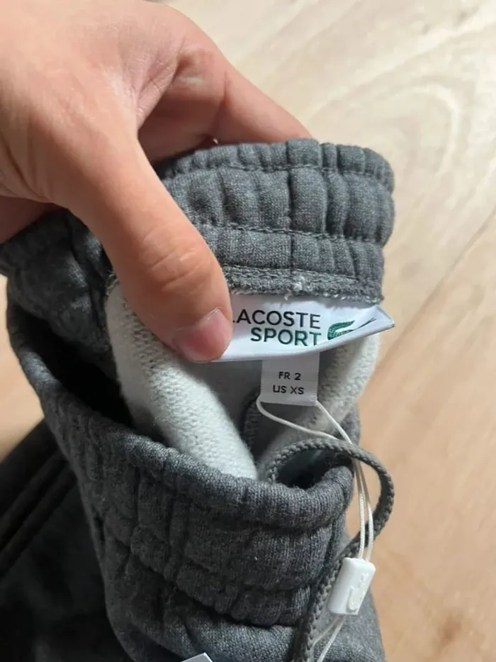 Jogging Lacoste Gris XS - photo numéro 3
