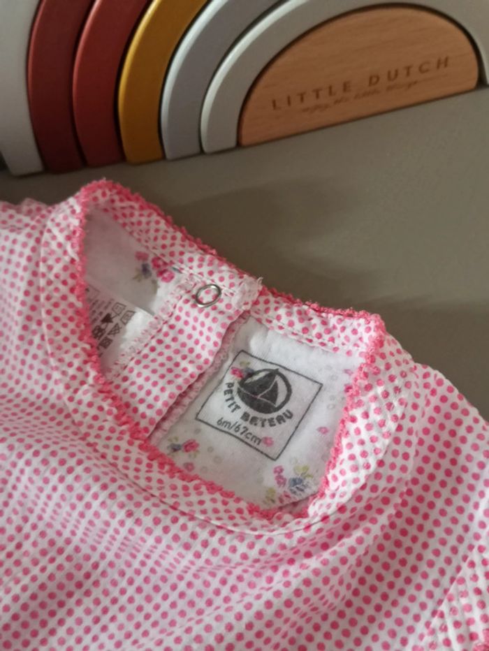 Combinaison rose 6 mois Petit Bateau - photo numéro 5