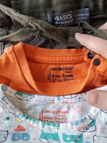 Lot 3 t-shirts 6 mois