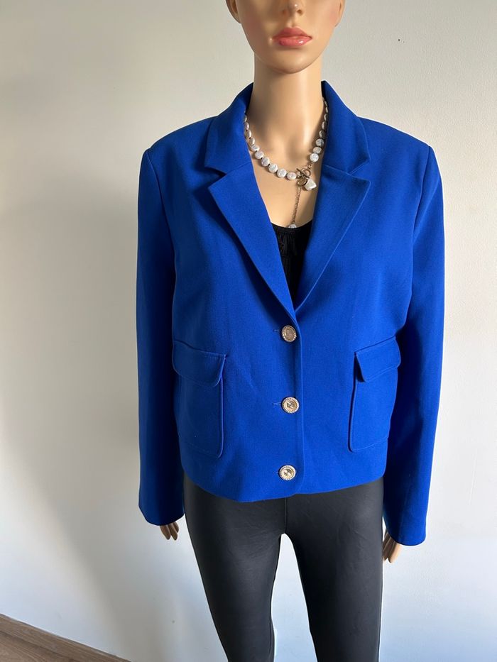 Blazer bleu neuf Naf Naf taille 42 (valeur 70€) - photo numéro 3