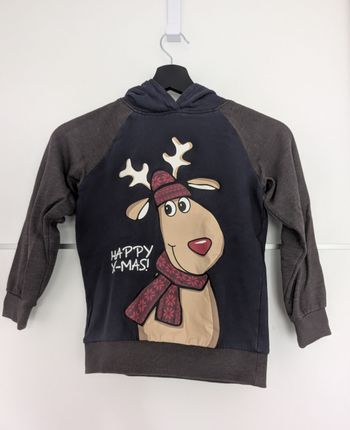 Sweat à capuche renne de Noël 6/7 ans bonprix