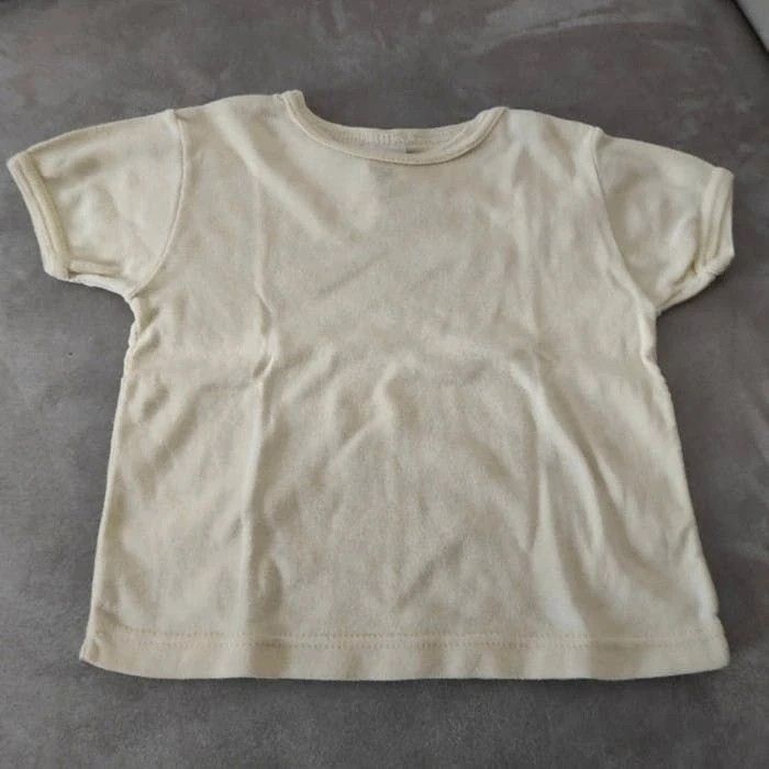 Tee-shirt jaune clair 12 mois - photo numéro 2