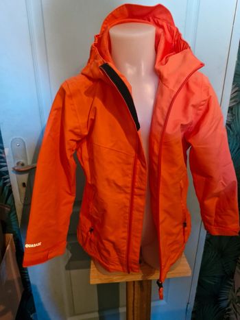 Veste orange imperméable enfant 6 ans