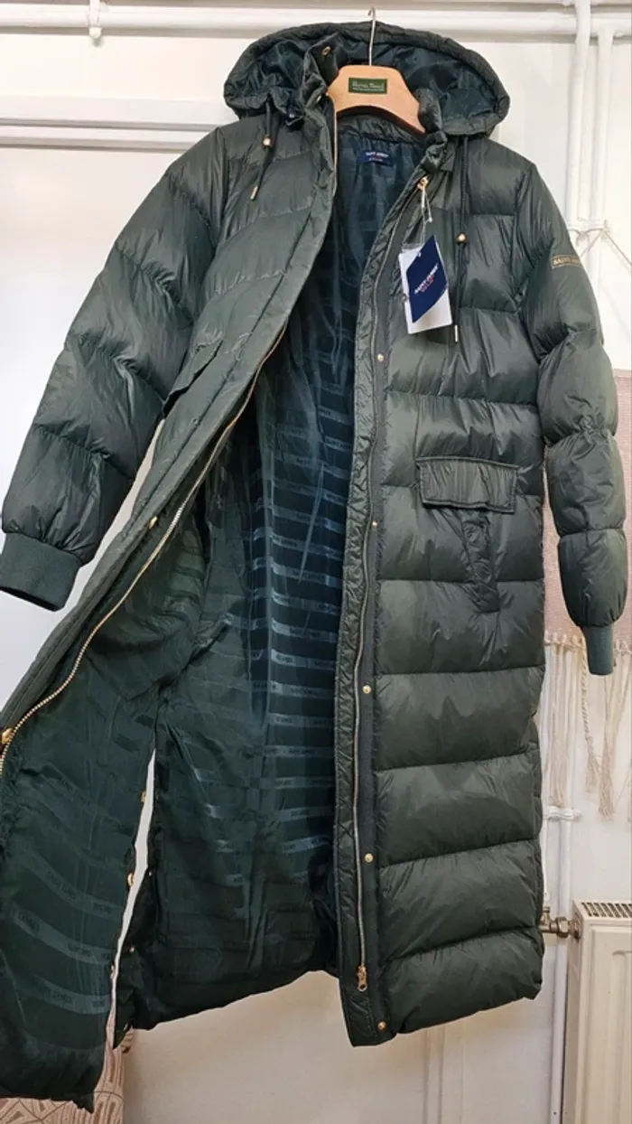 Manteau Doudoune Longue Duvet Plumes Saint James Taille 40