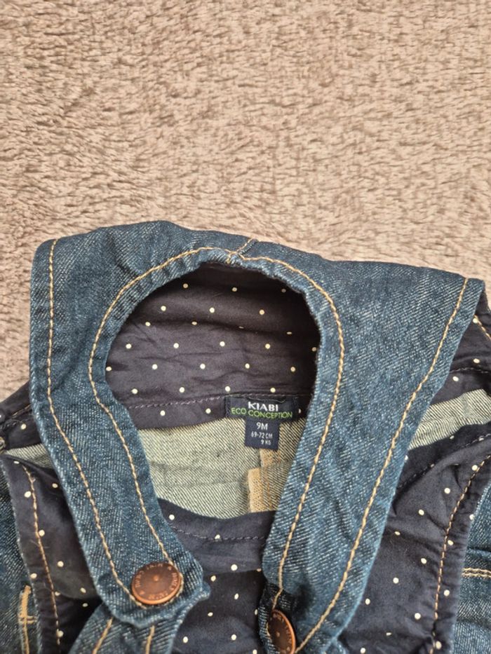 Salopette jean short 9 mois - photo numéro 3