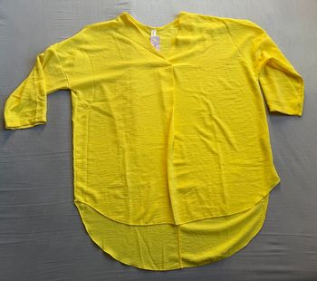 Blouse jaune, New Collection, Taille unique