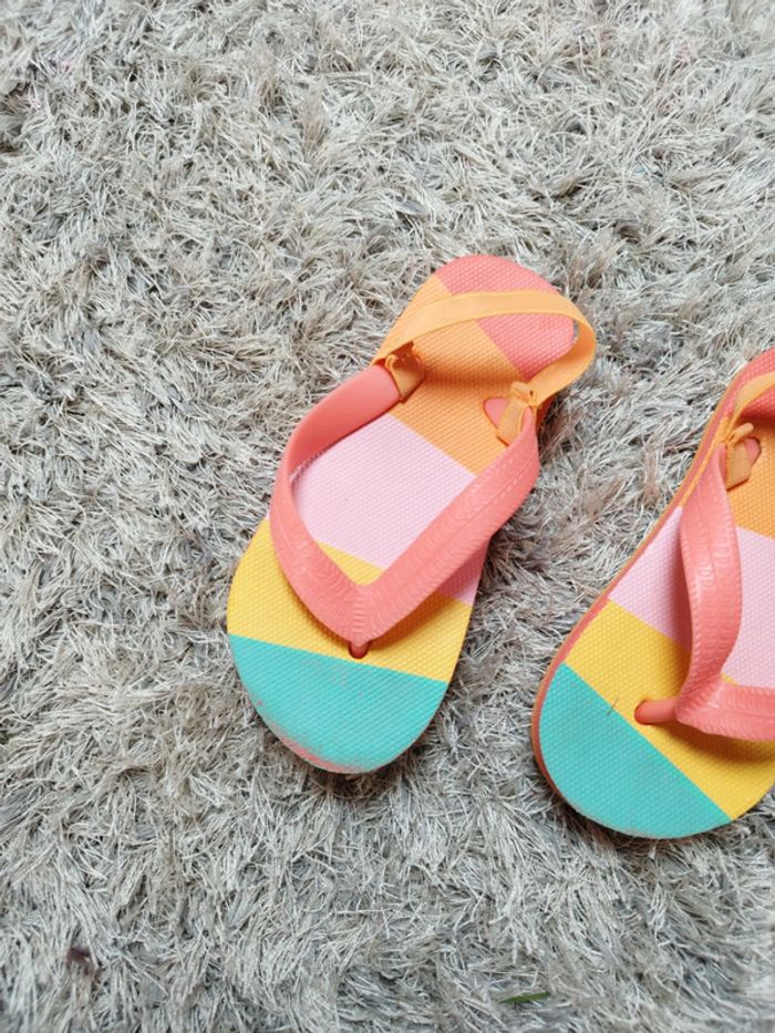 Tongue multicolore à élastique pointure 25 - photo numéro 2