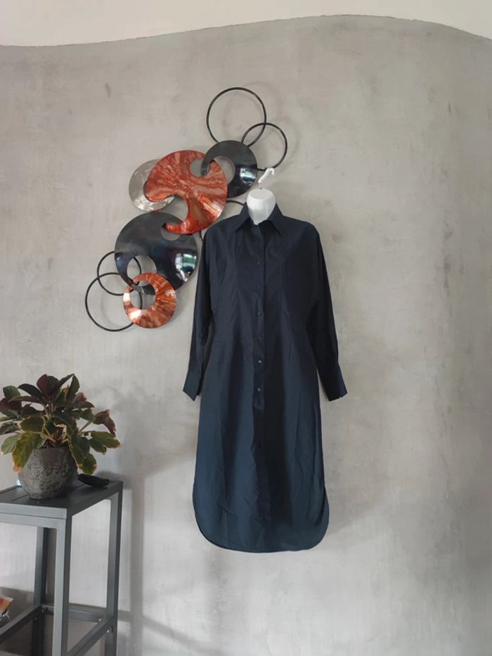 Robe chemise bleue marine Neo noir - photo numéro 2