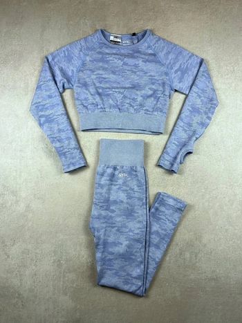 Ensemble AYBL Seamless Set - Sports Bra + Leggings Gym Outfit | bleu clair - M/S | Women #23