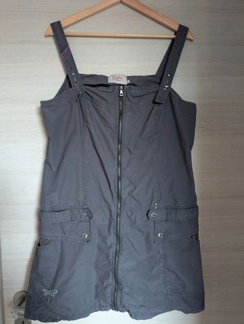 Robe salopette grise