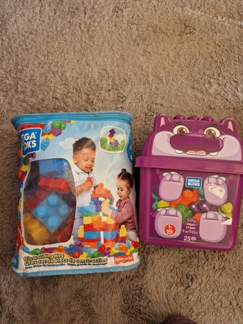 Lot de 2 boîtes lego méga block