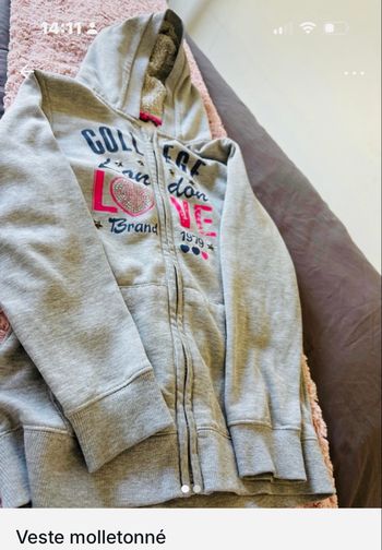 Jolie veste molletonné fille