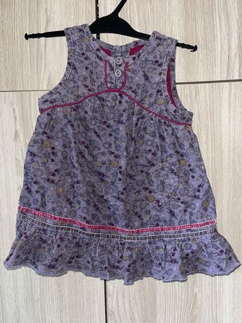 Robe violet velours