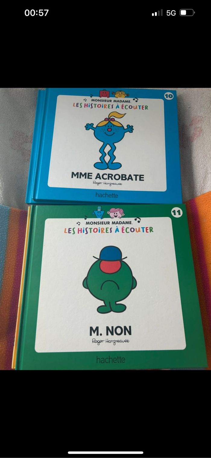 Lot 10 grand albums monsieur madame les histoires à écouter - photo numéro 5