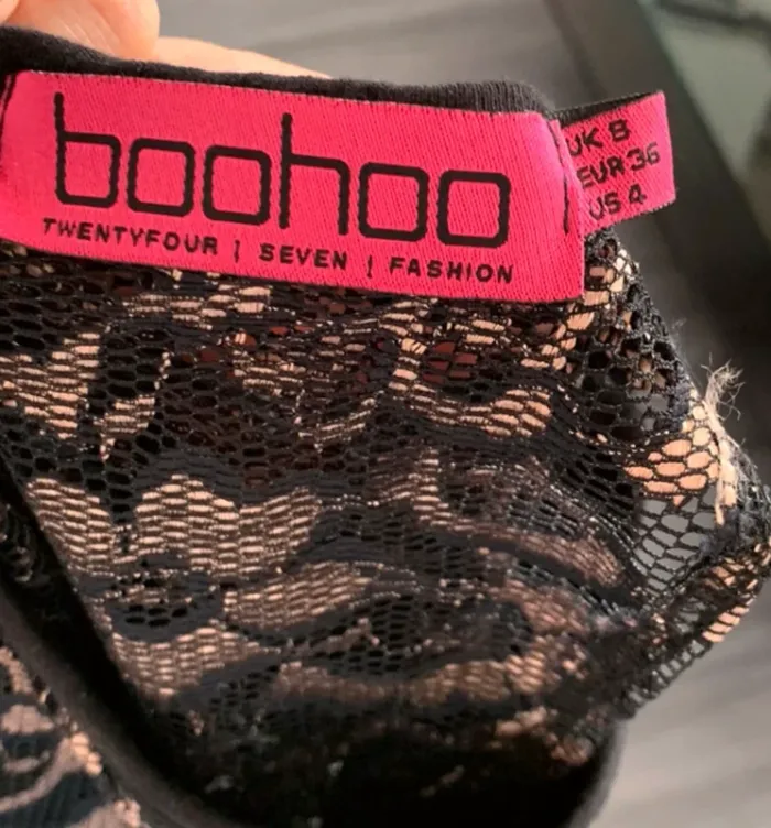 Top dentelle boohoo dos nu sexy - photo numéro 4