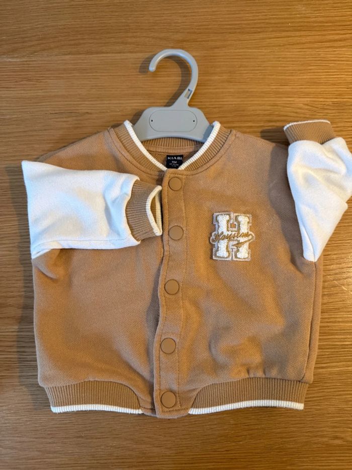 Veste Teddy beige et crème 9 mois