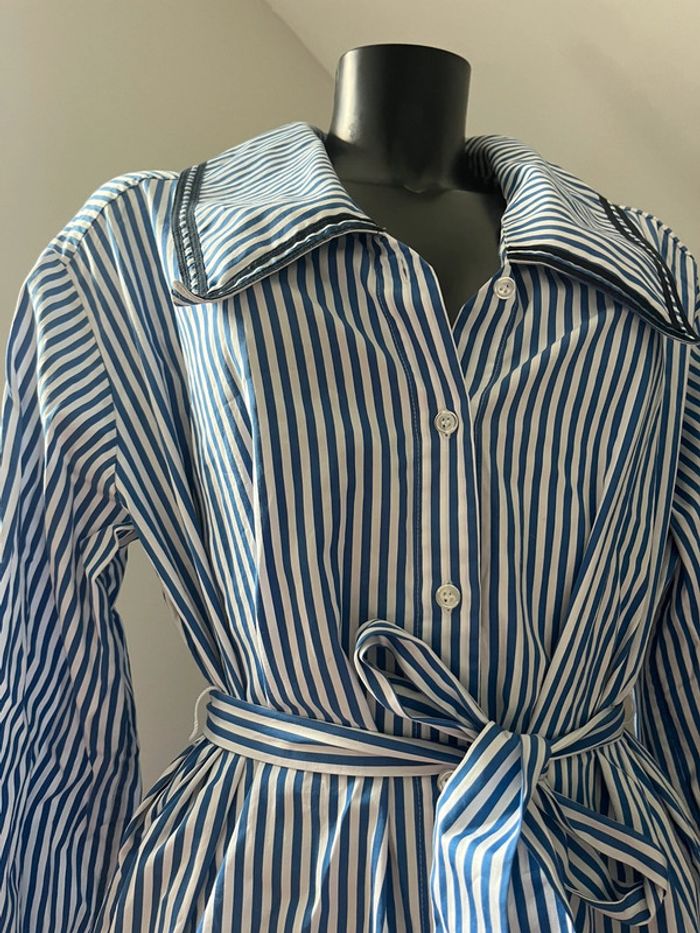 Robe chemise bleu rayée Stockholm XS/S - photo numéro 3