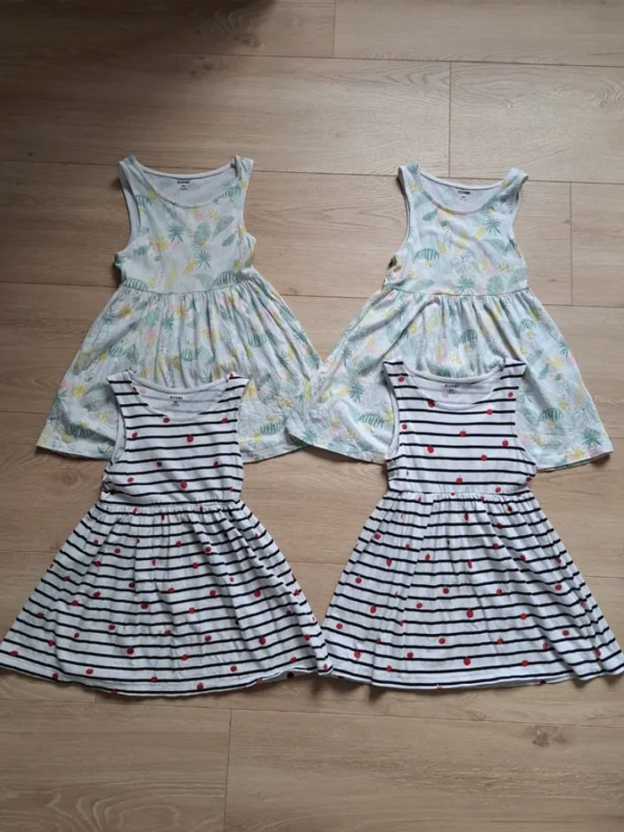 Robes été jumelles kiabi 4 ans