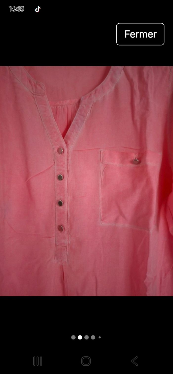 Blouse rose - photo numéro 2