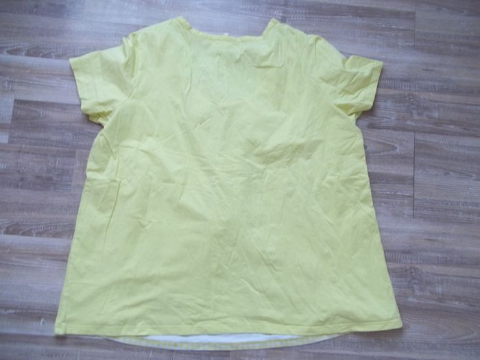 T-shirt 2 en 1 large jaune Bonprix Sélection 48/50 - photo numéro 3