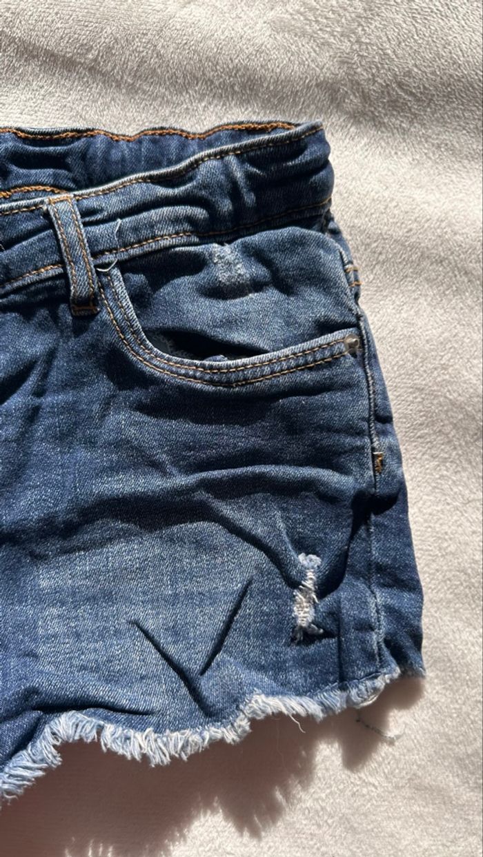 Short en jeans bleu 11/12 ans - photo numéro 4