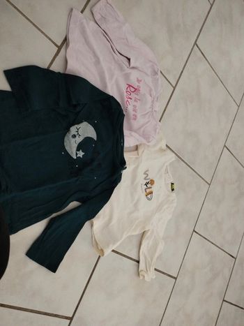 3 teeshirts 9 mois