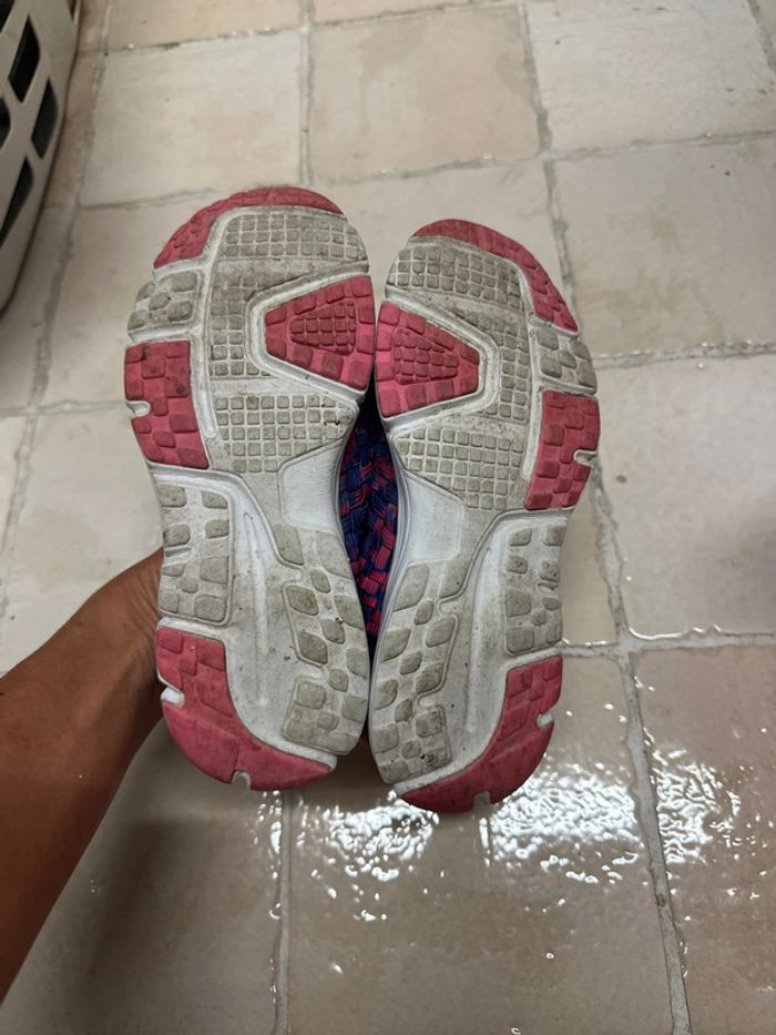 Baskets en toile élastiques violet desigual 33 - photo numéro 2