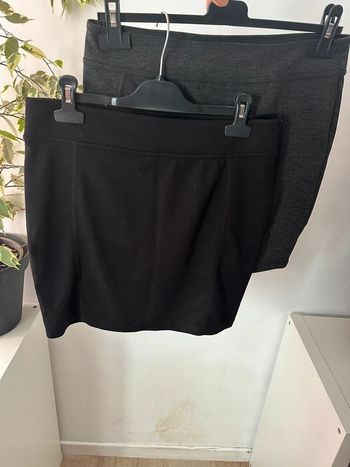Lot de deux jupes camaïeu noir
